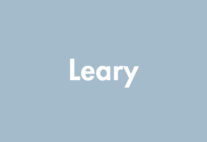 Leary meaning