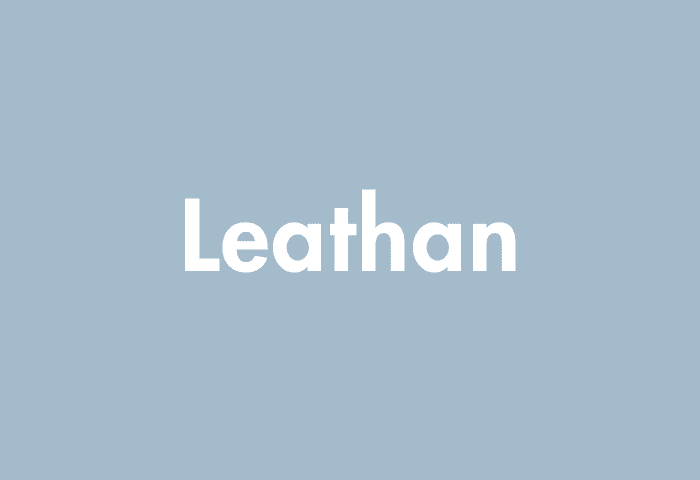 Leathan meaning