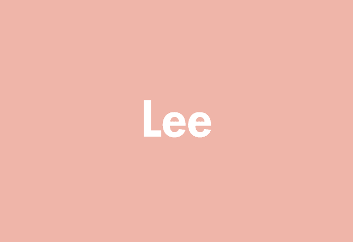 Lee meaning