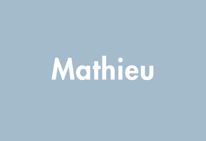Mathieu meaning