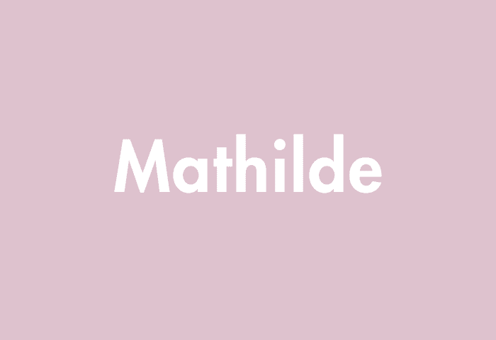Mathilde meaning