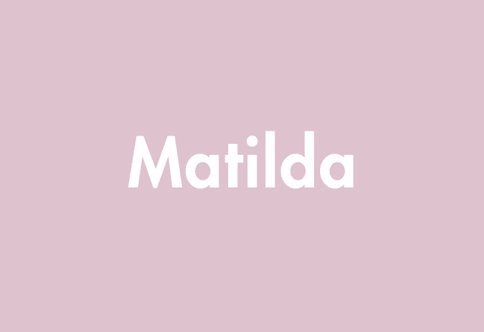 Matilda meaning