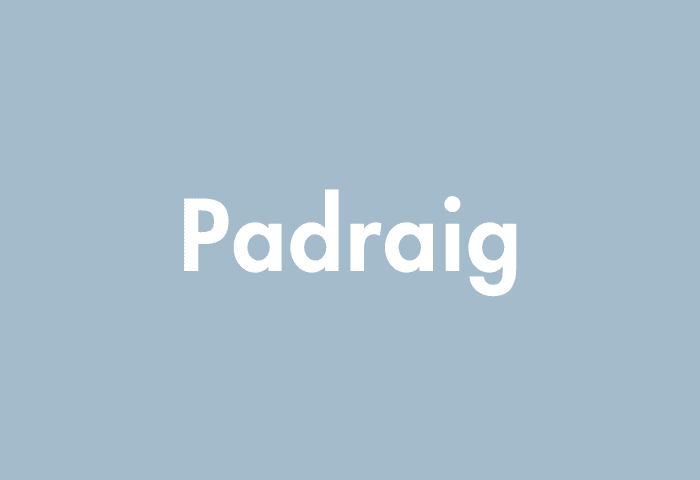 Padraig meaning