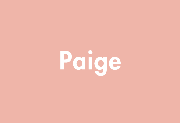 Paige meaning