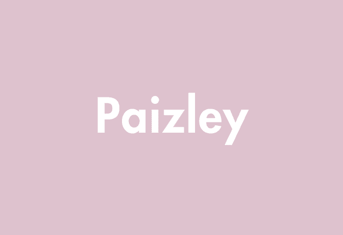 Paizley meaning