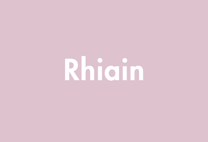Rhiain meaning