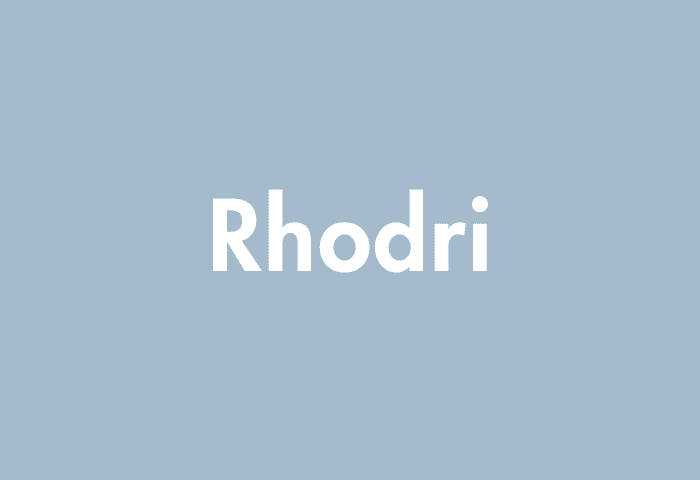 Rhodri meaning