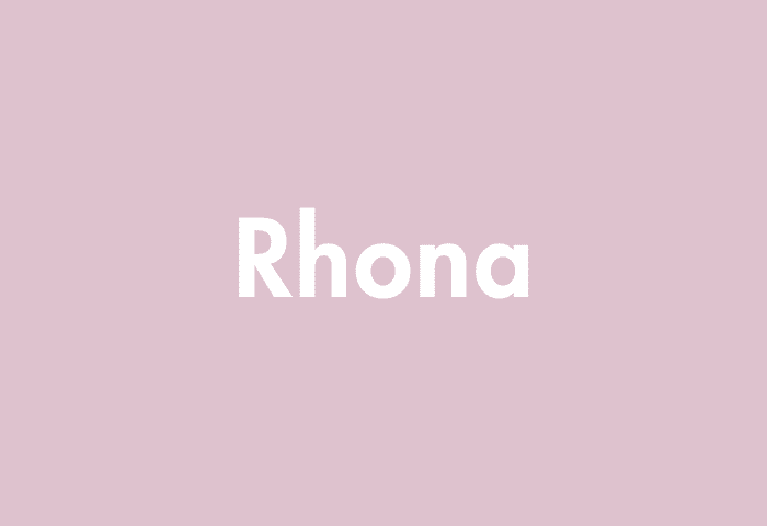 Rhona meaning