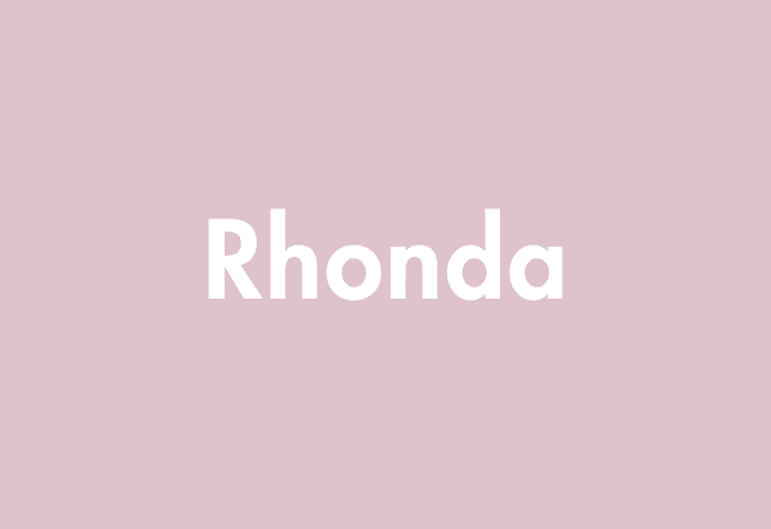 Rhonda meaning
