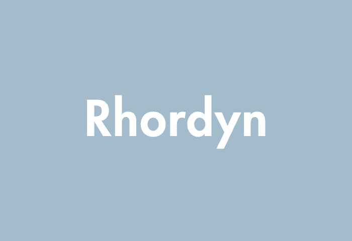 Rhordyn meaning