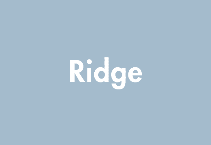 Ridge meaning
