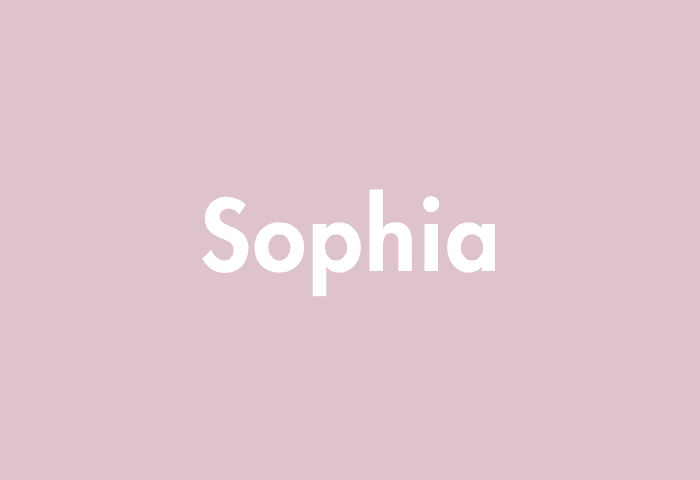 Sophia meaning