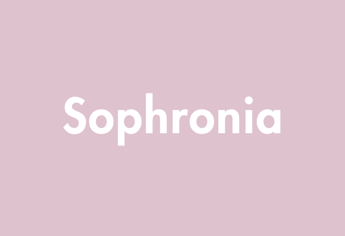 Sophronia meaning