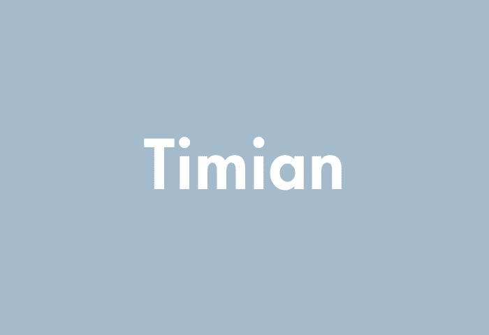 Timian meaning