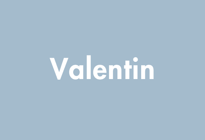 Valentin meaning