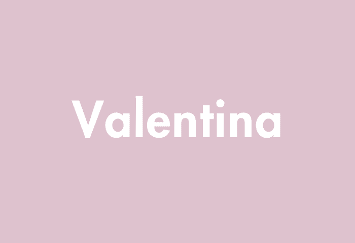 Valentina meaning