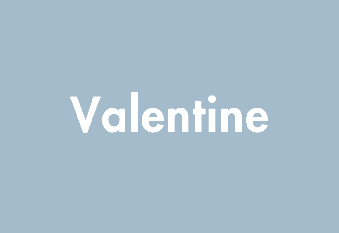 Valentine meaning