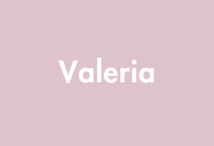 Valeria meaning