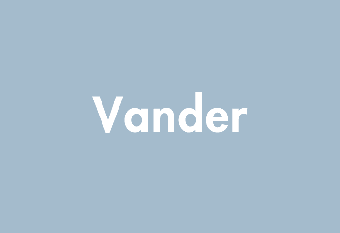 Vander meaning