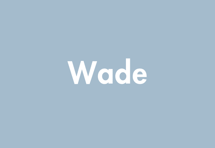Wade meaning