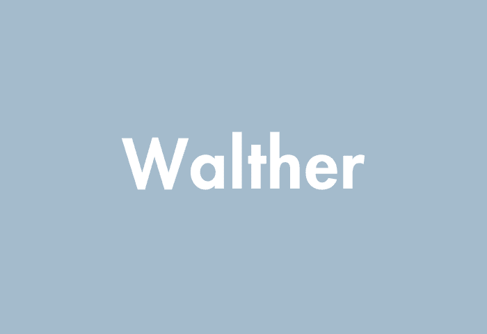 Walther meaning