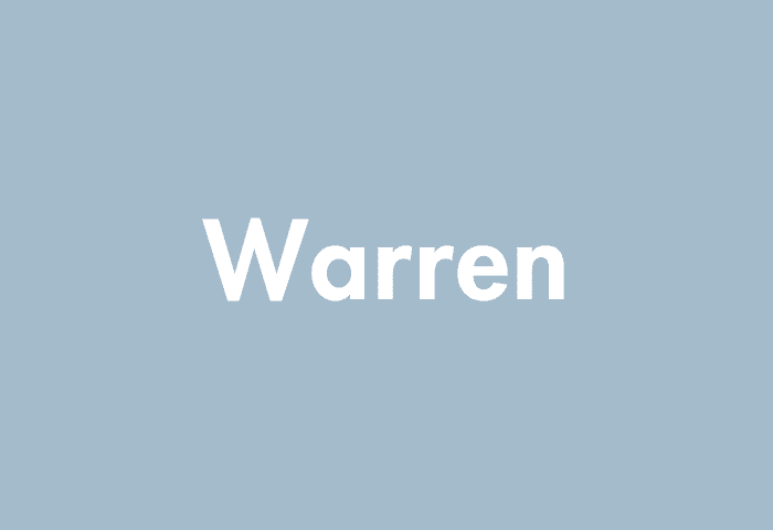 Warren meaning