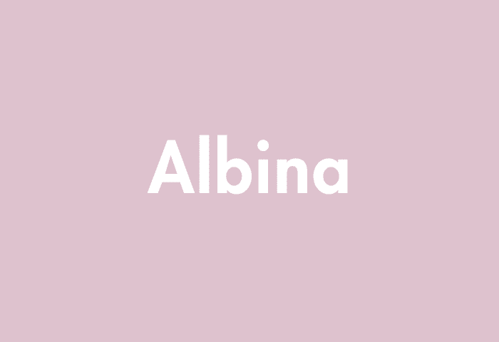 Albina meaning