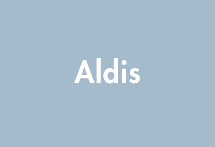 Aldis meaning