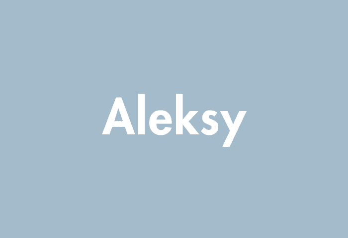Aleksy meaning