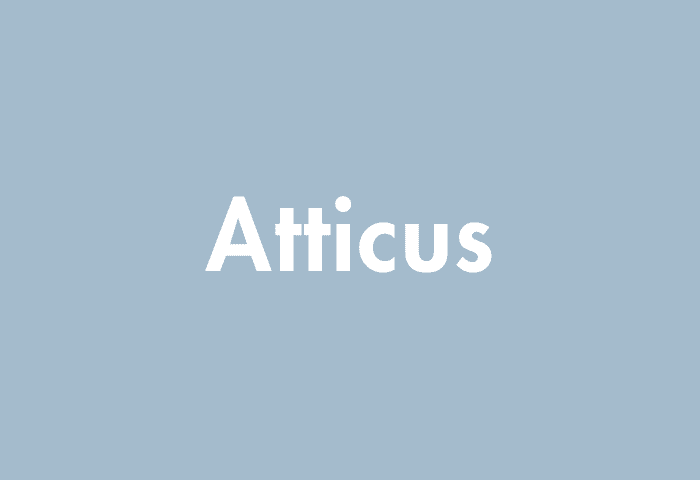 Atticus meaning