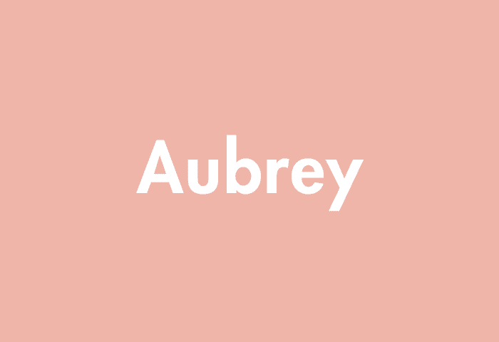 Aubrey meaning