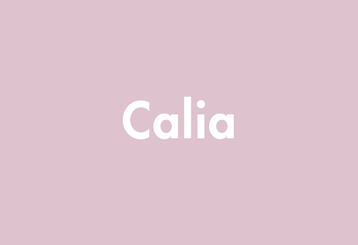 Calia meaning