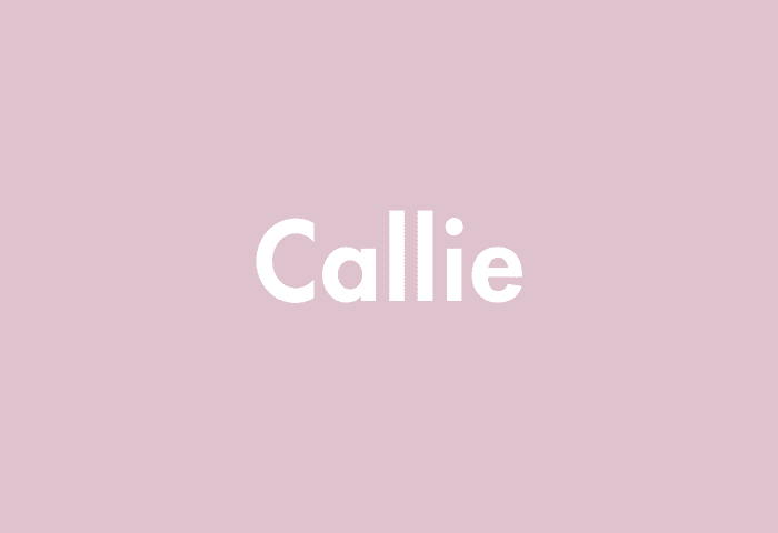 Callie meaning