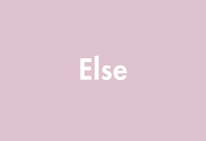 Else meaning