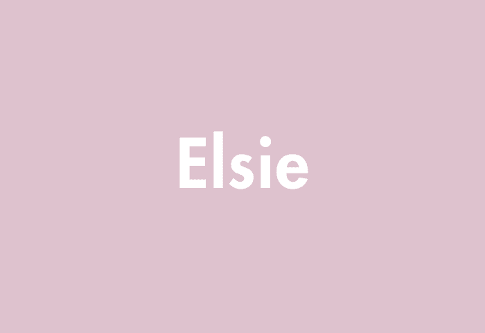 Elsie meaning