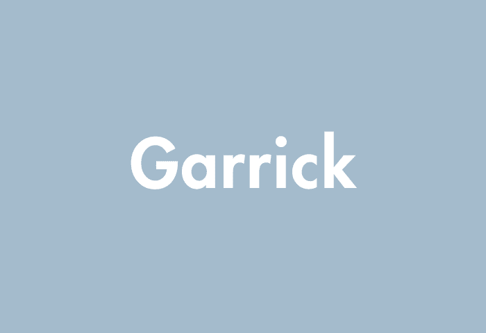 Garrick meaning