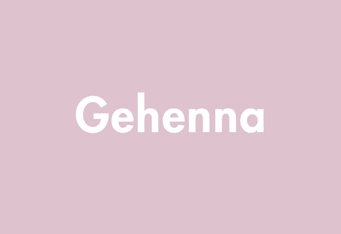 Gehenna meaning