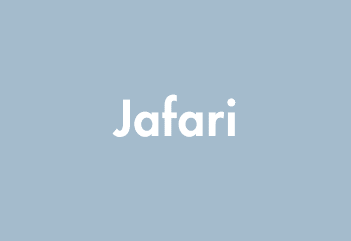 Jafari meaning