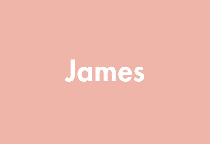 James meaning