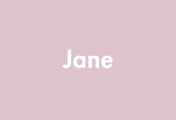 Jane meaning