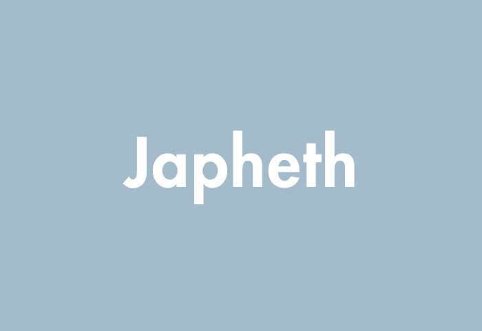 Japheth meaning