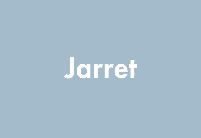 Jarret meaning