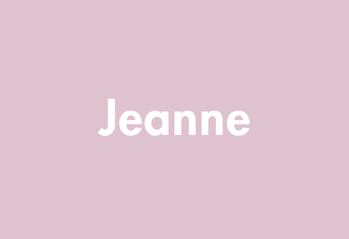 Jeanne meaning