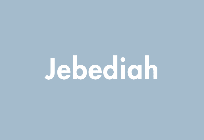 Jebediah meaning