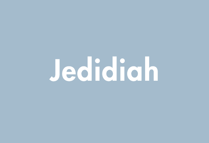 Jedidiah meaning