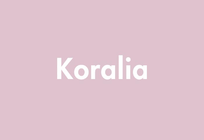 Koralia meaning