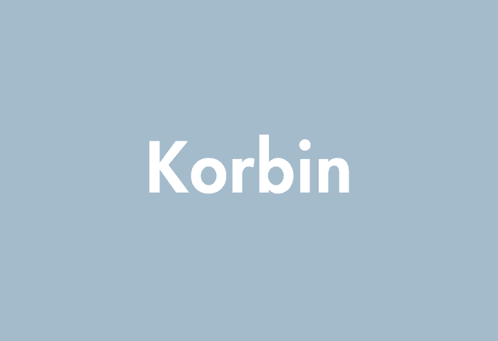 Korbin meaning