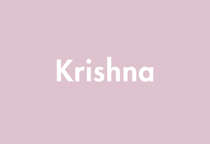 Krishna meaning