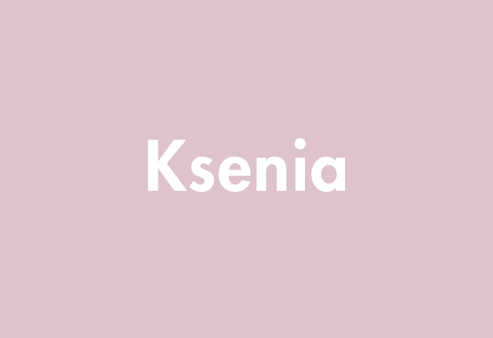 Ksenia meaning