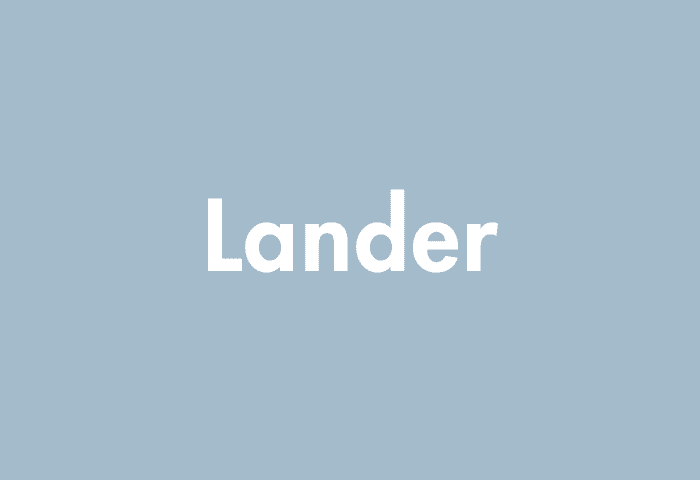 Lander meaning